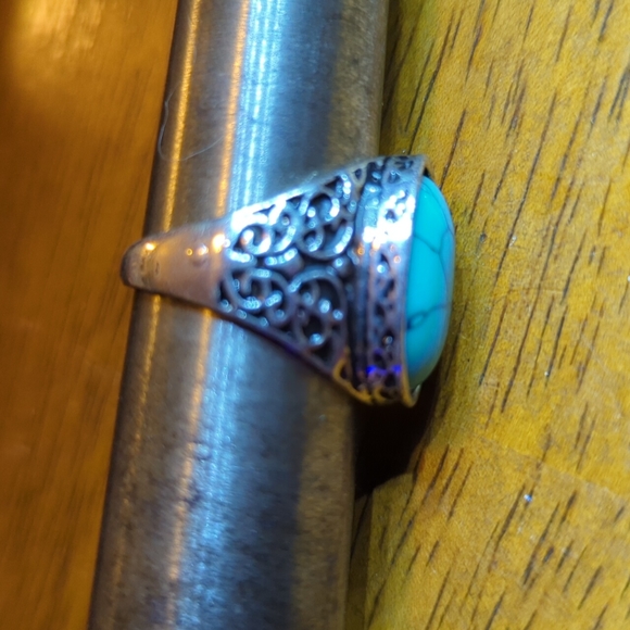 Turquoise Ring Size 10 Men's - Picture 4 of 4